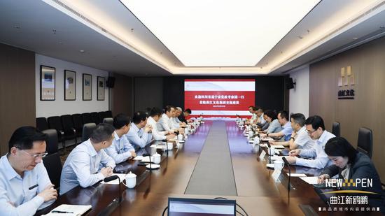 遂寧市常委 市委宣傳部部長涂虹一行到訪曲江文化產(chǎn)業(yè)集團(tuán)及曲江新鷗鵬考察交流